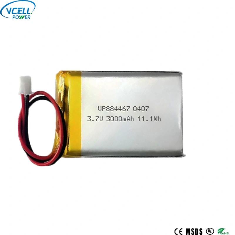 3000 мАч 3,7 В 884467 LiPO аккумуляторная батарея