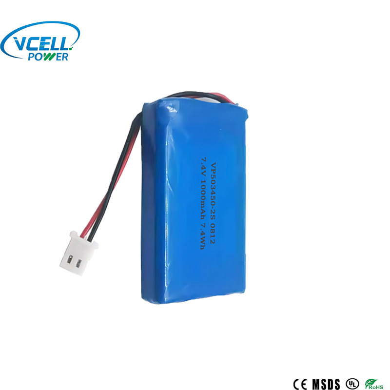 7,4 В 1000 мАч 503450 2S LiPo аккумулятор